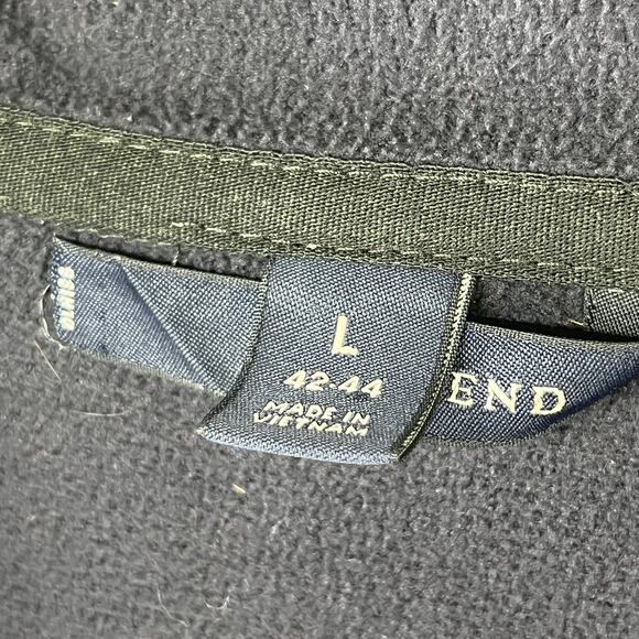 STEW LEONARDS Vest Mens L 42-44 LANDS END Fleece Employee Dairy Grocery Black - Picture 10 of 15